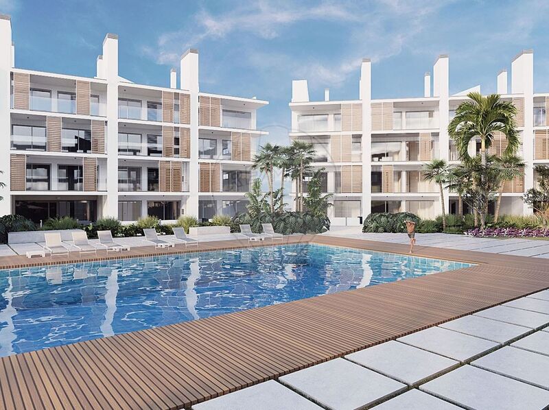Apartamento Moderno T1 Albufeira - painéis solares, terraço, bbq, condomínio privado, ar condicionado, piscina, jardim
