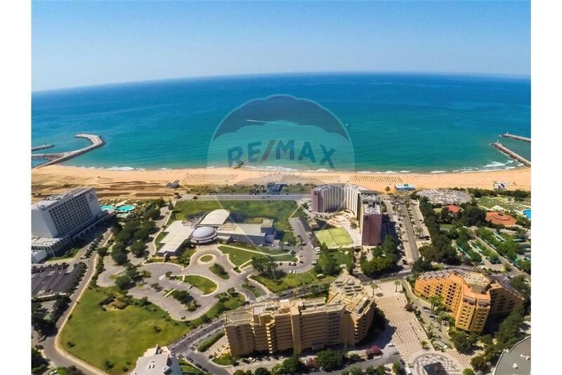 Apartment T0 sea view Quarteira Loulé - balcony, playground, tennis court, sea view, 5th floor, swimming pool