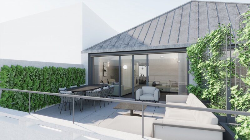 Apartamento T3 Duplex de luxo com terraço à venda na Baixa do Porto