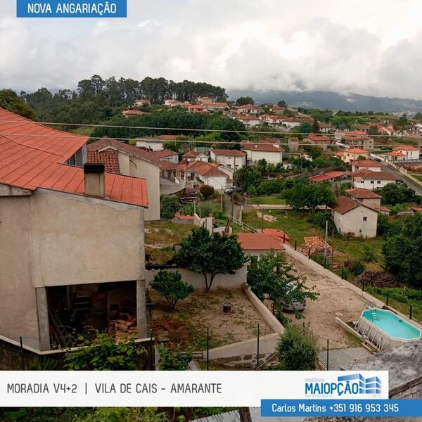 House V4 Vila Caiz Amarante - garden, terrace, fireplace, attic, backyard