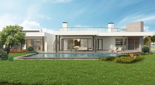 Moradia V3 de luxo Odiáxere - Vale da Lama Lagos - aquecimento solar, garagem, lareira, piso radiante, piscina, terraços
