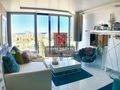 Estúdio T0 Remodelado no centro Quarteira Loulé para venda - piso radiante, lareira, vista mar, mobilado, vidros duplos, caldeira, arrecadação, equipado, piscina